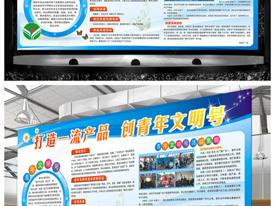 工厂打造一流产品质量宣传栏